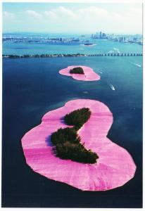 Surrounded Islands Biscayne Bay Miami FL by Christo Art Postcard