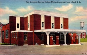 South Carolina Parris Island Marine Barracks Post Exchange Service Station Cu...