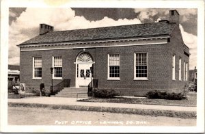 RPPC View of Post Office, Lemmon SD c1953 Vintage Postcard X47