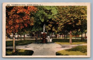 OCEAN GROVE NJ THOMPSON PARK ANTIQUE POSTCARD