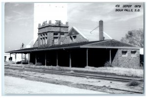 c1979 ICG Depot Sioux Falls South Dakota Train Depot Station RPPC Photo Postcard