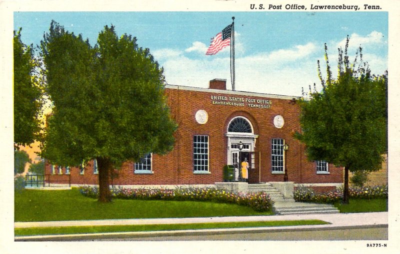 Lawrenceburg, Tennessee - The U.S. Post Office - c1930