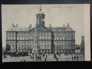 Netherlands AMSTERDAM Paleis Dam - Old Postcard