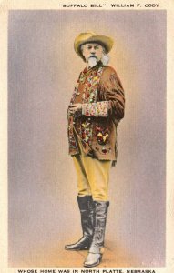 Vintage Postcard-Buffalo Bill Cody-North Platte Nebraska