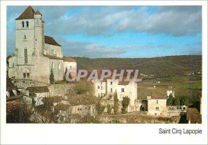 Postcard Moderne Saint Cirq The Tourist Village Lot I of France fully Monumen...