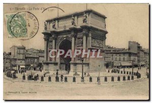 Old Postcard Marseille La Porte d'Aix