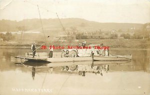 NY, Hoffmans, New York, RPPC, Hoffmans Ferry with Early Auto, H.A. Myer Photo