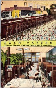 Illinois Chicago Palm Tavern Dining Room and Bar Curteich