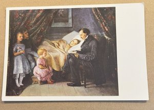 UNUSED PC  H.C. ANDERSEN RECITING FAIRY TALES TO SICK CHILD, E. JERICHAU BAUMANN