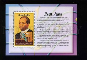 207992 USA Legends of American Music Scott Joplin postcard