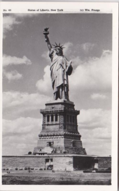 New York City Statue Of Liberty Real Photo