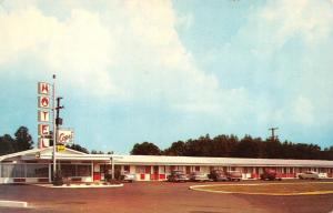 BENTON, AR Arkansas  MOTEL CAPRI  Roadside 50's CARS Saline Co  Chrome Postcard