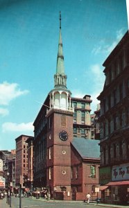 Vintage Postcard 1959 Old South Meeting House Revolution Boston Massachusetts MA