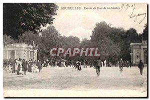 Old Postcard Brussels Bois de La Cambre Entree