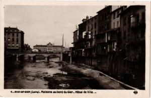 CPA RIVE-de-GIER-Maisons au bord du Gier-Hotel de Ville (263446)