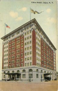 Utica New York 1914 Postcard Utica Hotel