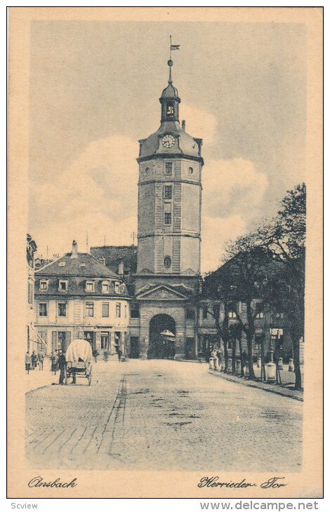 ANSBACH, Bavaria, Germany, PU-1928; Herricder Tor