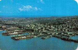 AERIAL VIEW OF  AUCKLAND NEW ZEALAND POSTCARD