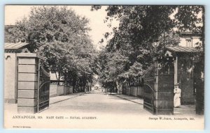 ANNAPOLIS, Maryland MD ~ Main Gate NAVAL ACADEMY ca 1900s Tuck UDB  Postcard