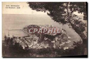 Old Postcard Monaco Rocher