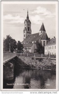 Austria Zwettl mit Kirchenmotiv 1938 Real Photo