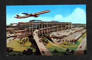 FL Tampa Airport Jetport Terminal Delta Airplane Plane Florida Postcard PC