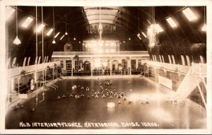 Real Photo Postcard Interior of Plunge Natatorium Swimming Pool in Boise, Idaho