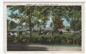 Bethany Girls Camp Winona Lake Indiana 1923 postcard