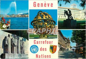 Modern Postcard Geneve Carrefour des Nations