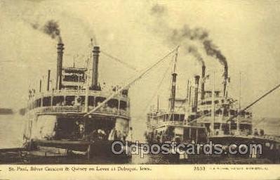 Silver Crescent And Quincy Ferry Boats, Ship 1911 