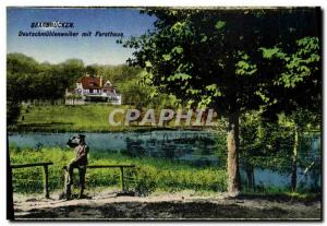 Old Postcard Saarbrucken Deutschmuhlenweiher Mit Forsthaus