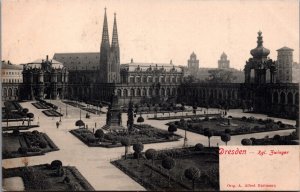 Germany Dresden Kgl Zwinger Vintage Postcard C013