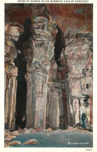 Vintage Postcard 1920's Ruins Of Karnak In The Mammoth Cave Of Kentucky KY