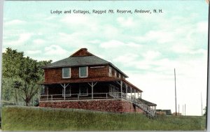 c1910 Lodge Cottages, Ragged Mt. Reserve Andover New Hampshire NH Postcard KJ4