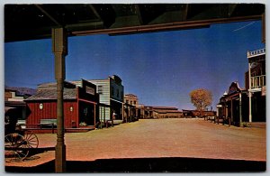 Apache Junction Arizona 1960s Postcard Apacheland Studio Western Street Scene