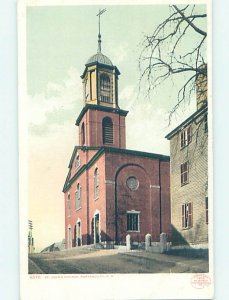 Divided-back CHURCH SCENE Portsmouth New Hampshire NH AD1266