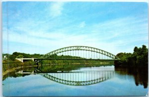 Postcard - Tyngsboro Bridge Over Merrimack River - Tyngsboro, Massachusetts