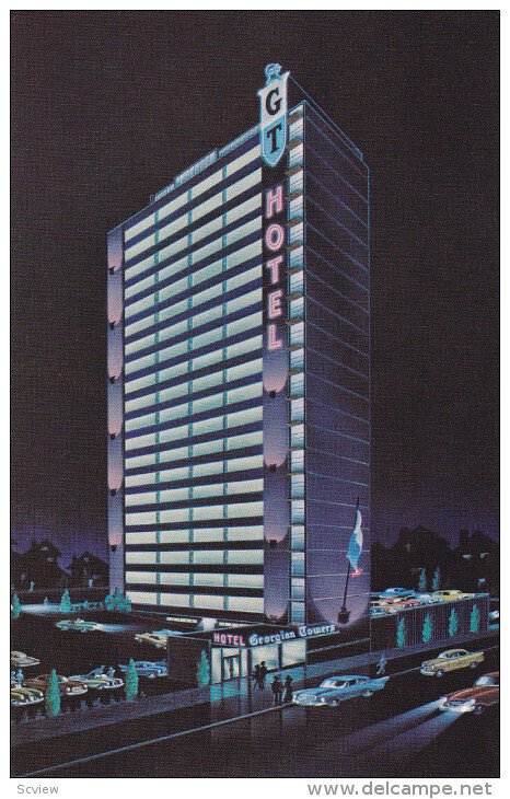 VANCOUVER, British Columbia, Canada, 1940-1960's; Georgian Towers Motor Hotel