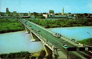 Texas Laredo International Bridge Looking North From Mexico