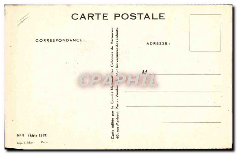 Old Postcard Fantasy Illustrator Redon Children's secrets of the sea