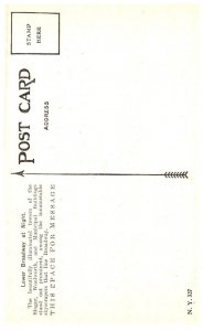 New York City ,  Lower Broadway at night