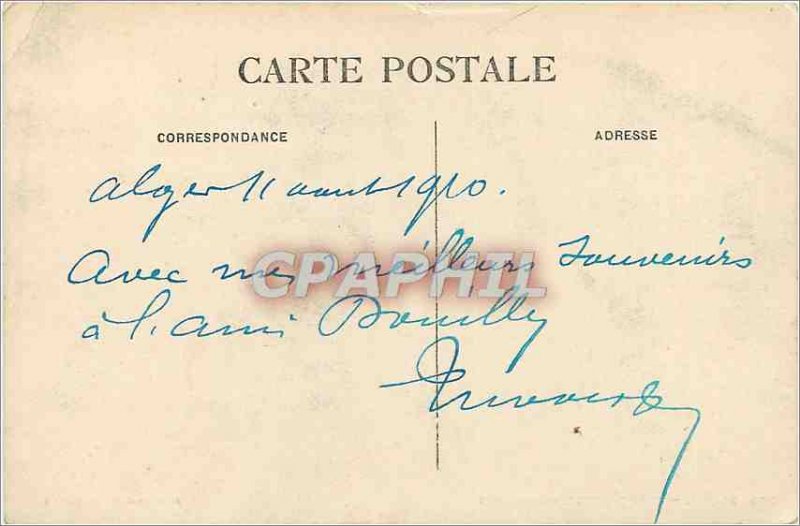 Old Postcard Alger Grand Hotel Post