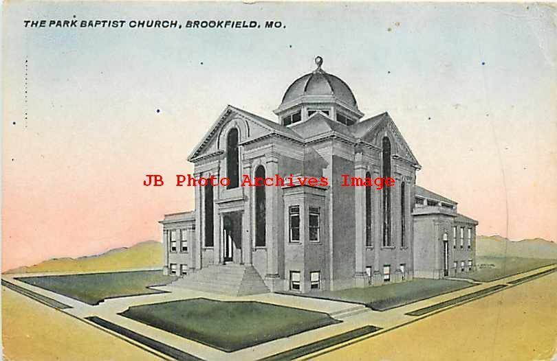 MO, Brookfield, Missouri, Park Baptist Church, Exterior View United