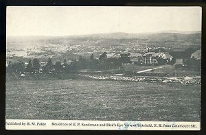 Pittsfield, New Hampshire/NH Postcard,Bird's Eye View, EP Sanderson'...