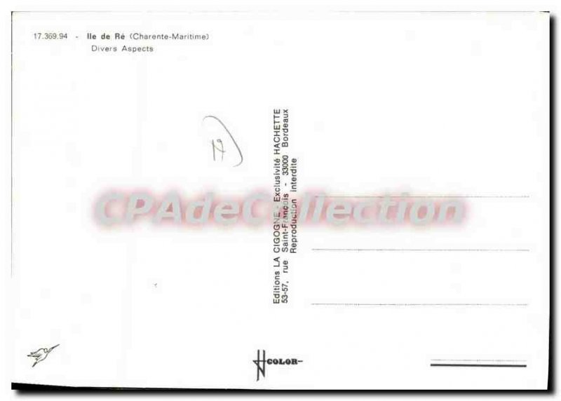 Postcard Modern Ile De Re Various aspects there are culotts