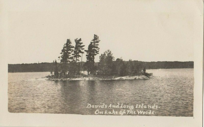 RP: LAKE of the Woods , Ontario , 1900-10s ; Davids & Long Islands