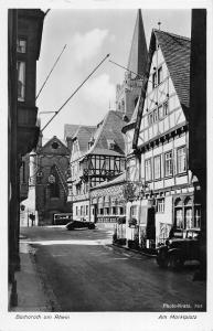 B95813 bacharach am rhein am marktplatz car voiture real photo  germany