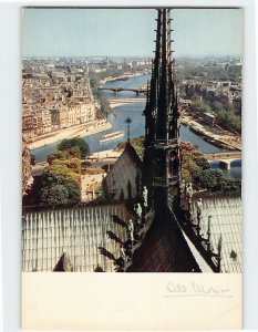 Postcard Vue prise de la Tour Nord, Notre-Dame, Paris, France