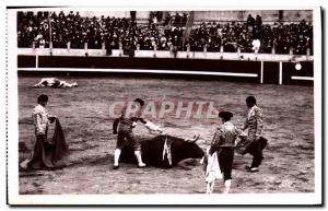 Old Postcard Bullfight Bullfight The coup de grace