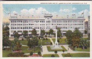 Florida Jacksonville Hemming Park & St James Building 1915
